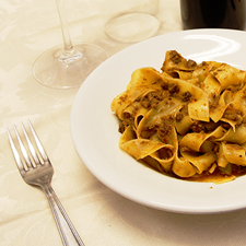 Pappardelle al cinghiale - Ristorante Pizzeria L'Ippocastano